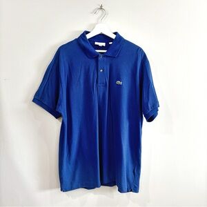 Lacoste Polo Shirt Men XXL Blue Classic Fit Cotton Preppy Casual Sportswear